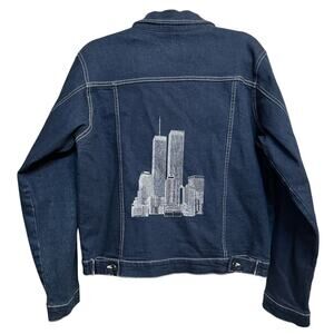 Vintage Commemorative Edition Denim Jacket NYC Twin Towers Women’s‎ 13/14